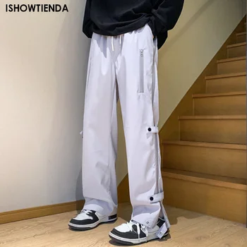 Klasikinis Streetwear Atsitiktinis Vyrų Atsitiktinis Kelnės Bėgiojimo Kelnės Vyrų Slim Fit Pavasario Krovinių Kelnės Multi-kišenės, vyriški Lauko Kelnės