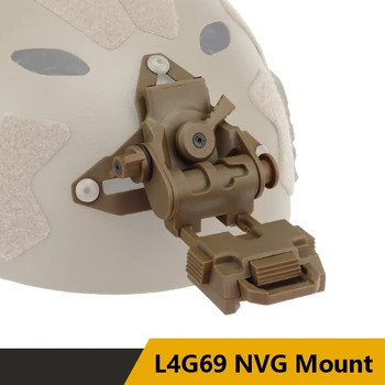 L4G69 NVG Mount GREITAI Sulankstomas Headworn Naktinio Matymo Kamera Šalmas Stovėti Savivartis