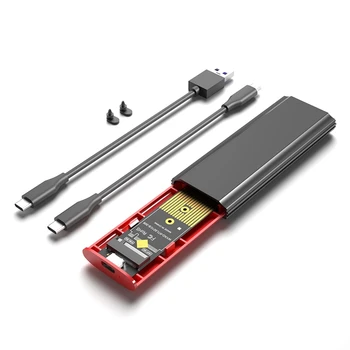 M2 SSD NVME Talpyklos M. 2 USB 3.1 SSD Langelį Atveju M. 2 Pcie Nvme Klavišą M 2230/2242/2260/2280 Įrankį Nemokamai Adapteris