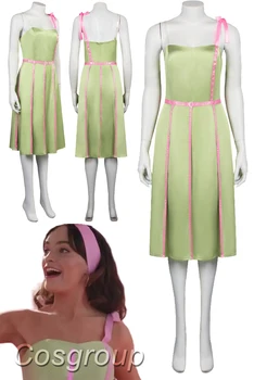Margot Cosplay Fantasia Žaliosios Paplūdimio Suknelė Moterų Kostiumas 2023 Filmą Barbei Fantazijos Suaugusi Moteris Halloween Carnival Šalies Drabužių