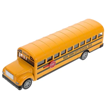 Mokyklos Autobusas Žaislas Automobilis Vaikai Lydinio Mini Automobilių Traukti Atgal, Vaikų Lauko Žaislai