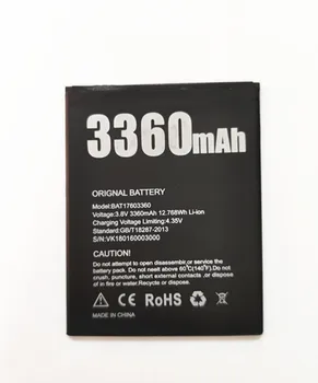 Naujas 3360mAh atsarginės Dalys, atsarginės BAT17613360 baterija DOOGEE X30 Išmaniųjų Telefonų, Aukštos Kokybės