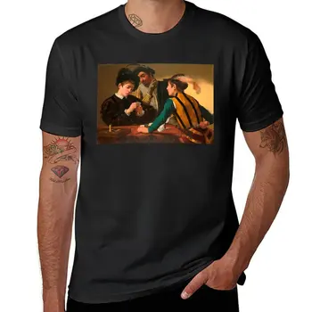 Naujas Cardsharps Tapybos Caravaggio T-Shirt grafikos marškinėliai korėjos mados sirgalių marškinėliai t marškinėliai vyrams pack