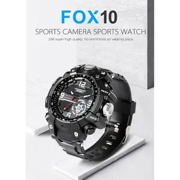 Naujas FOX10 Mini Sporto Kamerą Žiūrėti HD vaizdo Kamera LED Šviesos IP67 atsparus Vandeniui