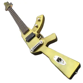Naujos Gamyklos Pritaikymas Ginklą Elektrinė Gitara, LED Žibintai, Raudonmedžio Fingerboard