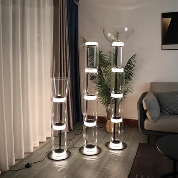 Noctambule Grindų Lempos Italijos Dizaino stiklo lempa Ryškiai Stovi Apšvietimo dizainas lempos replika Dekoro kambarį namo apšvietimas
