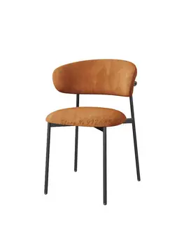 Nordic light luxury valgomojo kėdės, modernaus minimalistinio namo atgal kėdė derybų kėdė makiažo kėdė geležies laisvalaikio dizainerio kėdė