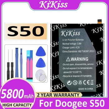 Originalus KiKiss Baterija S 50 5800mAh už Doogee S50 baterija Baterijos