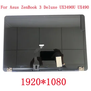 Originalus NAUJAS pakaitalas Asus ZenBook 3 Deluxe UX3490U UX490 UX490UA LCD Stiklo Ekranas ekranas visiškai lcd Asamblėja