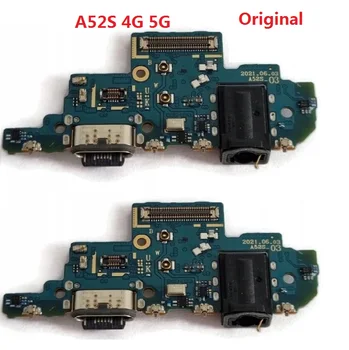 Originalus Samsung Galaxy A52S A528B A528 4G 5G Micro USB Įkroviklio Įkrovimo lizdas Doko Jungtis Mainboard Pagrindinės plokštės Flex Kabelis