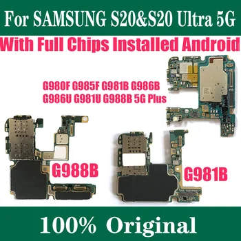 Originalus Samsung Galaxy S20 G980F G985F G981B G986B G986U G981U G988B 5G Plus Versija Plokštė Visiškai Žetonų ES Versija