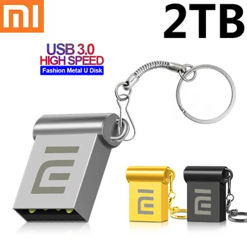 Originalus Xiaomi Flash Drive 2TB Metalo USB 3.0 U Disko Didelės Spartos Pendrive 1 TB Nešiojamų USB Atminties Ratai Aksesuaras Memoria U Disko