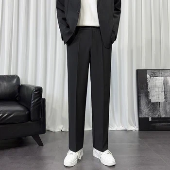 Pavasario 2023 Vyrų Kelnės Korėjos Slim Fit Vyrų Atsitiktinis Kulkšnies Ilgio Kelnės Streetwear Vyrų Aukštos Kokybės Suknelė Tiktų Ziajać Vyras T56