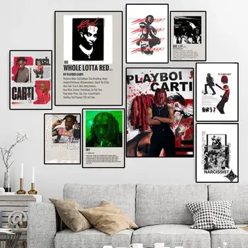 Playboi Carti Reperis Plakatas Drobės HD Spausdinti Asmeninį Sienos Meno Custom Tapybos Mažas