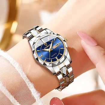 Prabangos Prekės ženklo Moterų Deimantų Žiūrėti Mados Rhombic Grotelės Dirželis Šviesos Ranka Laikrodis Poros Asmeninį Papuošalų Laikrodis