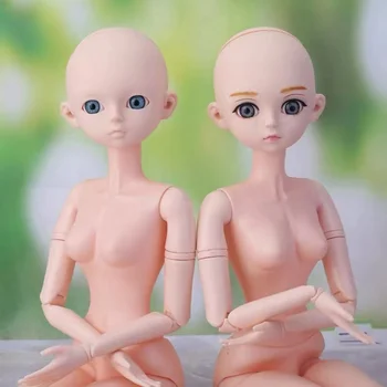 Praktikos Makiažas 60cm Lėlės 1/3 BJD Doll, Galvos ar Viso Lėlės Modelis, Vaikų Mergina Lėlės Žaislą Dovanų Opend Vadovas