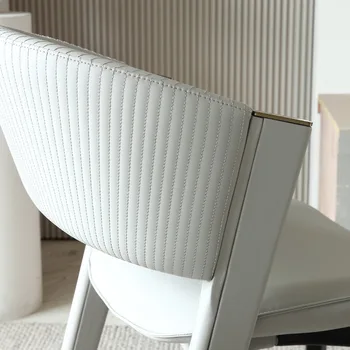 Qa42 italijos šviesos prabanga, aukštos raiškos CC kėdės, modernaus minimalistinio namo odos meno kėdė, restoranas, laisvalaikio kėdė modelis kambarys