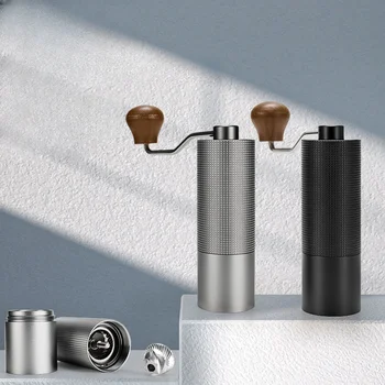 Rankinis Kavos Malūnėlis Ranka Reguliuojamas Plieno Core Burr Virtuvės Nešiojamieji Rankiniai Espresso Kavos Frezavimo Įrankis