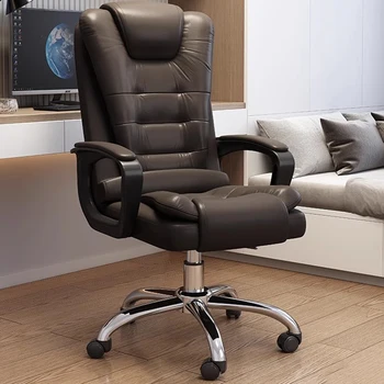 Recliner Šiaurės Biuro Kėdės Pagalvėlė Prabangos Akcentas Dizaino Kėdės Lounge Patogiai Silla De Escritorio Biuro Baldai WJ30XP