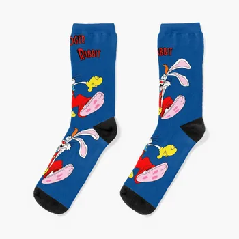Roger Rabbit I Kojines Vyras kojinės animacinių filmų kojinės juokingas kojines, vyrams, vyriški žiemos terminės kojinės