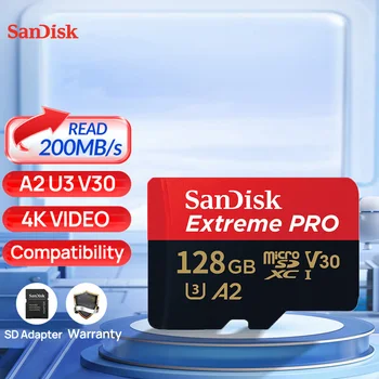 SanDisk Micro SD Card Extreme Pro Atminties Kortelė 32GB 64GB 128GB 256 GB 512 GB 1T TF Nintendo Jungiklis Garų Kabinoje ROG Ally Go Pro