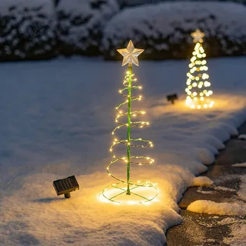 Saulės Lempa Kalėdų Eglutė Vandeniui Lauko Žibintai String LED Saulės Žibintai Atostogų Kalėdų Vakarėlį Sodo Dekoro