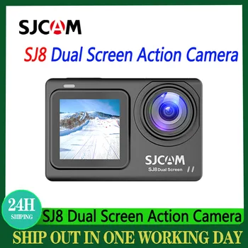 SJCAM SJ8 Dvigubas Ekranas Veiksmų Fotoaparato 4K 30 FPS 20MP Vandeniui WiFi Naktinio Matymo Touch Screen Sporto Fotoaparatai