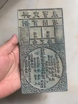 Surinkimo Kinijos HanDyansty(25---186)senas bonze statula,modelis bankas pastaba, nemokamas pristatymas