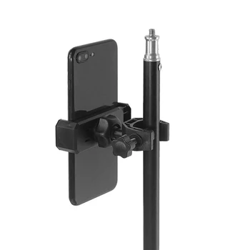 Universalus Mikrofonas Stovėti Mount Turėtojas Reguliuojamas Telefoną Ir Planšetinį kompiuterį Įrašą 2cm Iki 18cm Tablet išmaniuosius Įrenginius