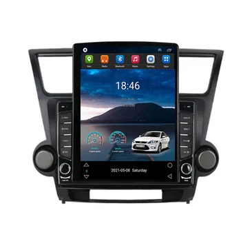 Už Tesla Stiliaus 2Din Android12 Automobilio Radijo TOYOTA Highlander 2009-2014 Multimedia Vaizdo Grotuvas GPS Stereo Carplay DSP RDS Cam