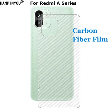 Už Xiaomi Redmi A1 A2 Plus 3D Anglies Pluošto Galinis Atgal Kino Stiker Screen Protector (Ne Grūdintas Stiklas)
