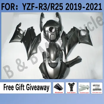 Už Yamaha YZF R3 Purvasargiai Komplektas Tinka YZF R25 2019 2020 2021 Kėbulo Lauktuvės R3 2019 2020 2021 Nustatyti Sidabro pilkos