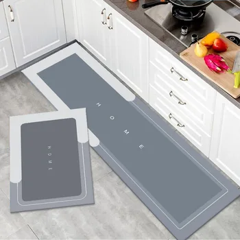 Virtuvės grindų kilimėlis super absorbentas diatomaceous purvo dušas kilimėlis, ne slydimo kiliminė danga, virtuvės motina, nuvalykite ir nuplaukite juostelės kilimas