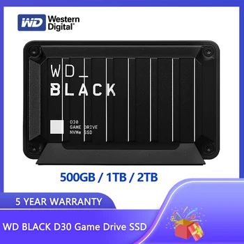 WD_BLACK D30 Žaidimo Drive SSD - Nešiojamų Išorinio Kietojo Disko, Suderinamas su Playstation, Xbox, & PC, Iki 900MB/S