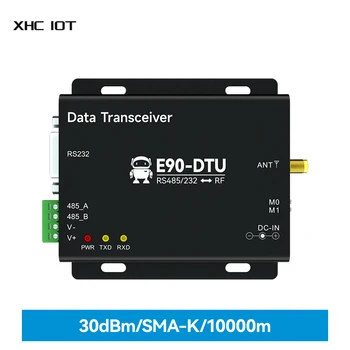 XHCIOT E90-DTU(400SL30) RS232 RS485 LoRa Modemo Modbus Di Imtuvas 30dBm 10km Ilgo Nuotolio vietinio eismo per sieną RSSI Belaidžio DataTransmitter