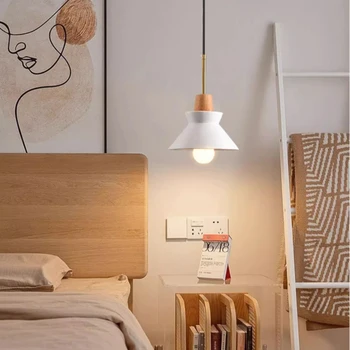 Šiaurės Miegamojo Šviestuvai LED Minimalistinio Žurnalas Lempos, Modernus Minimalistinio Namų Naktiniai Valgomojo Stalo Šviestuvo Patalpų Apšvietimas