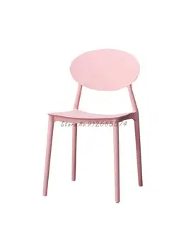 Šiaurės Stiliaus Plastiko Kėdės Atlošas Didina Paprastos Valgomojo Kėdės, Studentų Laisvalaikio Office Ins Grynųjų Raudona Dizaineris Išmatose