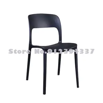Šiuolaikinės paprastas plastiko valgomojo kėdė namų sutirštės kėdės ant kitos dizaino restoranas atgal kėdė, darbuotojų susitikimas sėdynės