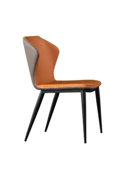 Šiuolaikinės paprastas valgomojo kėdė odos meno atgal kėdė, Šiaurės, šviesos, minimalistinė prabanga home hotel restaurant stalas odininkas kėdė