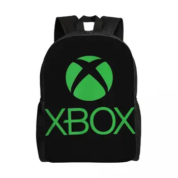 Žalia Xboxs Logotipas Nešiojamojo kompiuterio Kuprinė Moterims Vyrų Mados Bookbag Mokyklos, Kolegijos Studentas, Vaizdo Žaidimas Žaidėjus Krepšiai